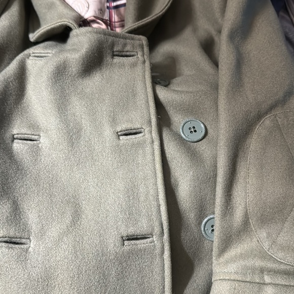 Olive green small DC button up petty coat - Picture 3 of 5